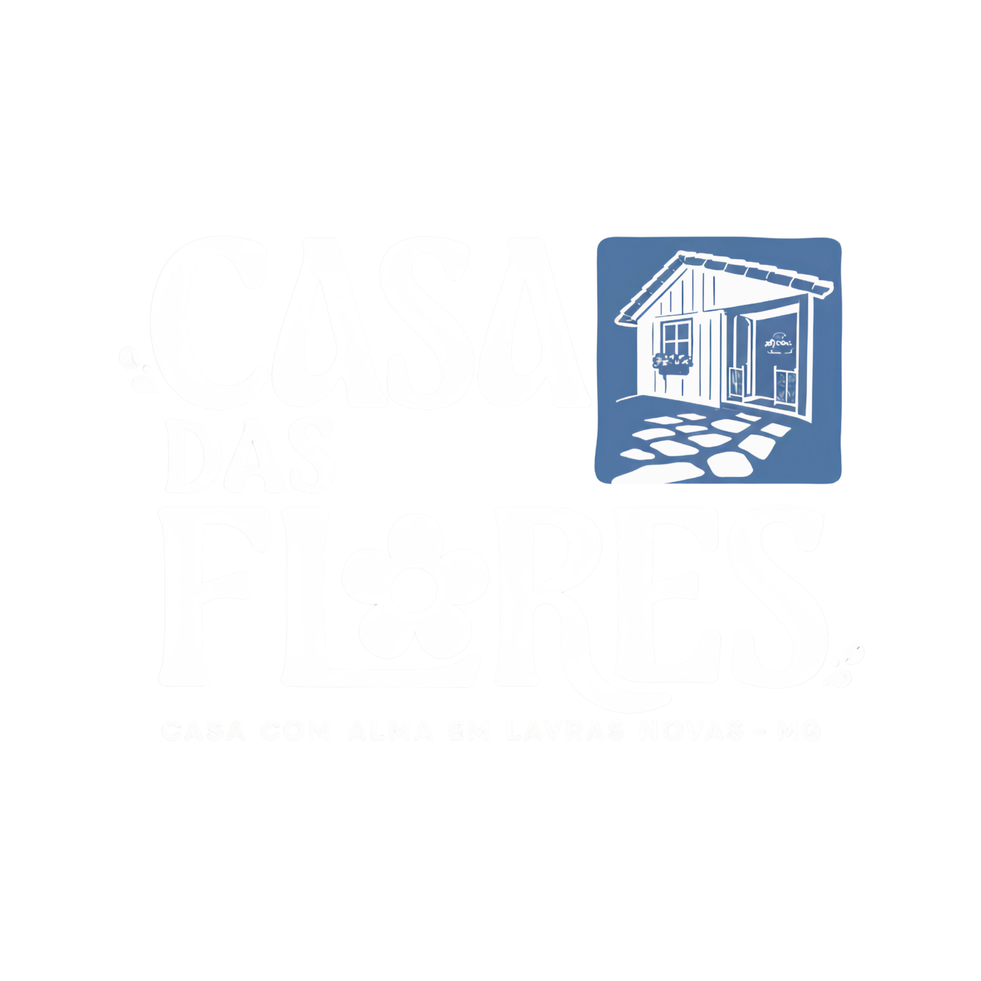 Logotipo Casa das Flores — casa com alma em Lavras Novas, MG